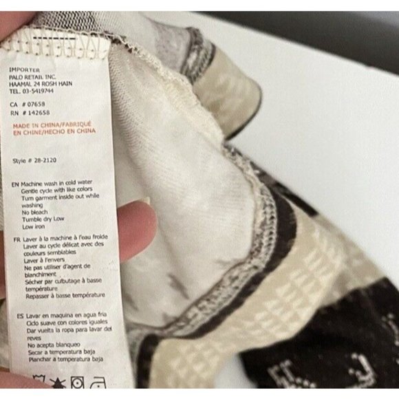 Mens Fair Isle Long Sleeve Pullover Shirt Top Cabin Fever Brown Sz:L Polyester - Picture 5 of 11